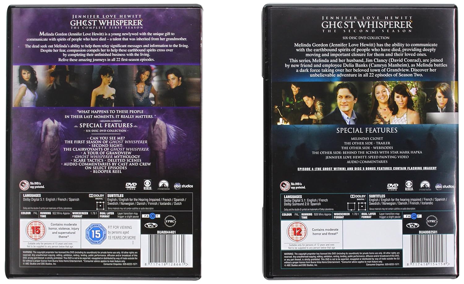 Ghost Whisperer The Complete Seasons 1 5 29 Dvds Uk Import Amazon De Jennifer Love Hewitt David Conrad Camryn Manheim Christoph Sanders Jamie Kennedy Jennifer Love Hewitt David Conrad Dvd Blu Ray