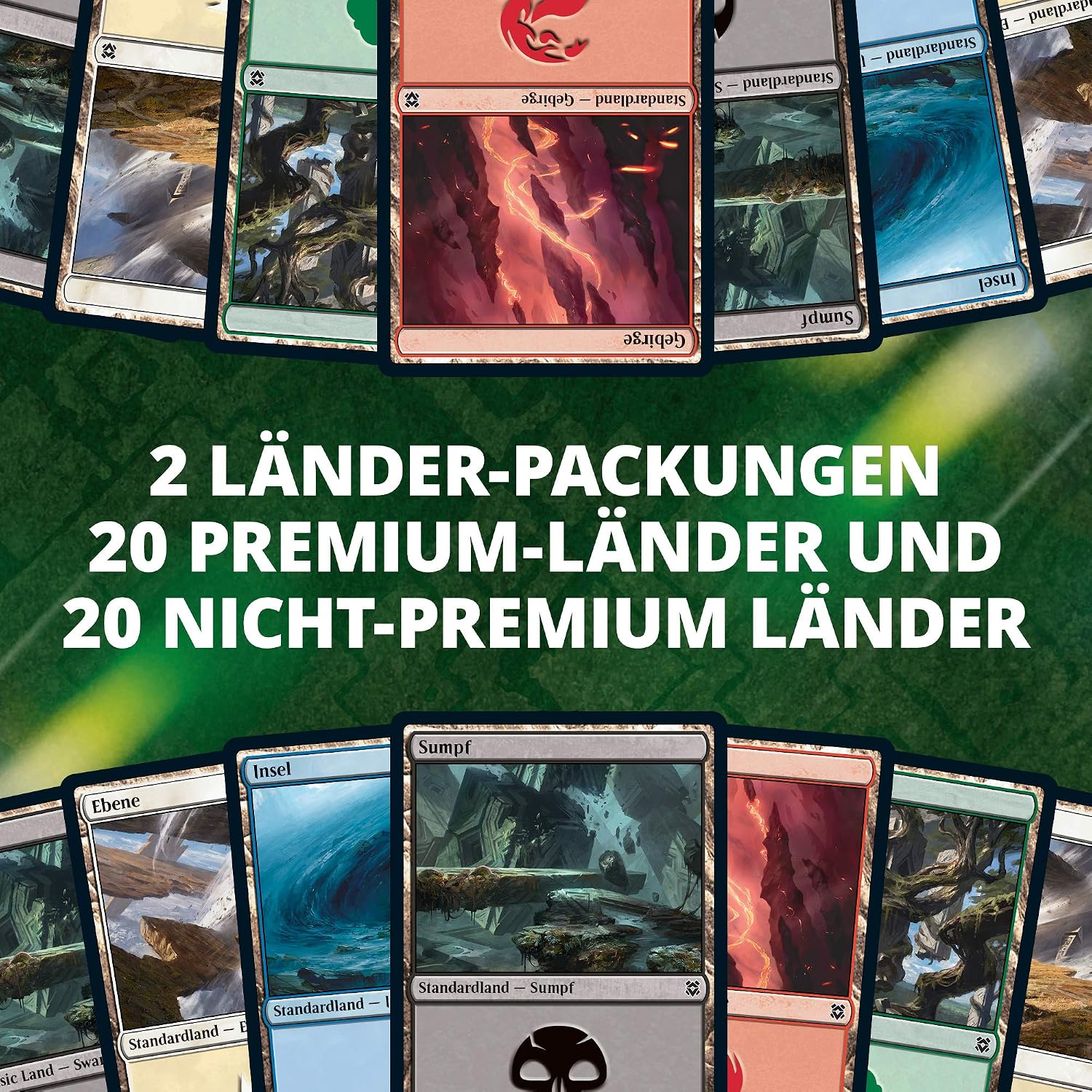 Magic The Gathering Zendikars Renewal Bundle 10 Draft Booster Packs & Accessories (German Version), Multi-coloured, Standard - Image 4