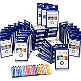 Color Swell Bulk Crayon Packs - 36 Boxes of 24 Vibrant Colored Durable Bulk Crayons of Teacher Quality for Classroom and Home