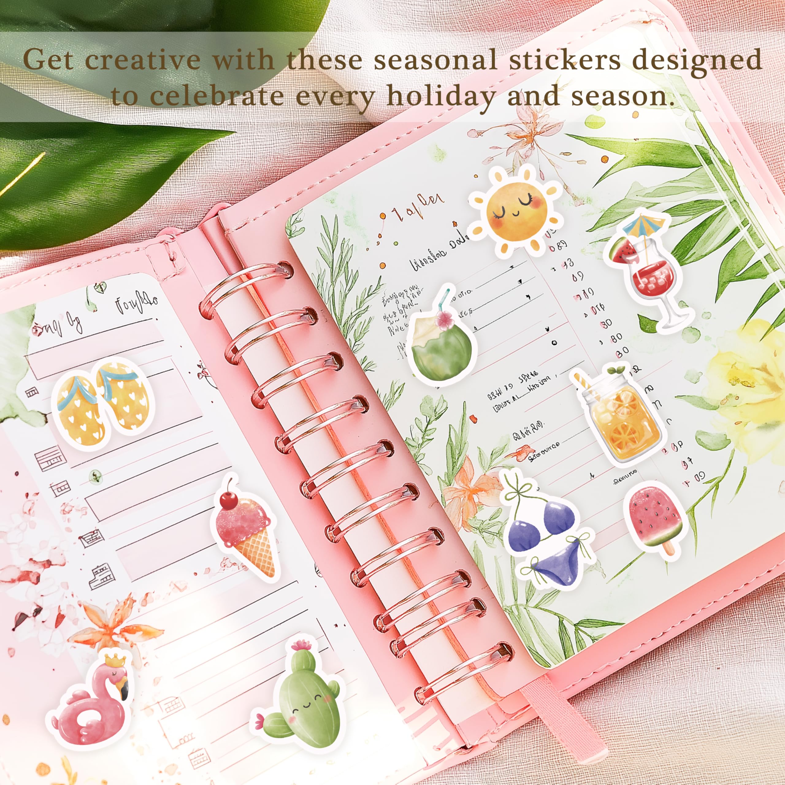 Planner Stickers (24 Page, 1000+ Stickers, Multicolor, Paper, Vintage Style, Holiday & Seasonal Themed, Planner & Scrapbook Accessories)