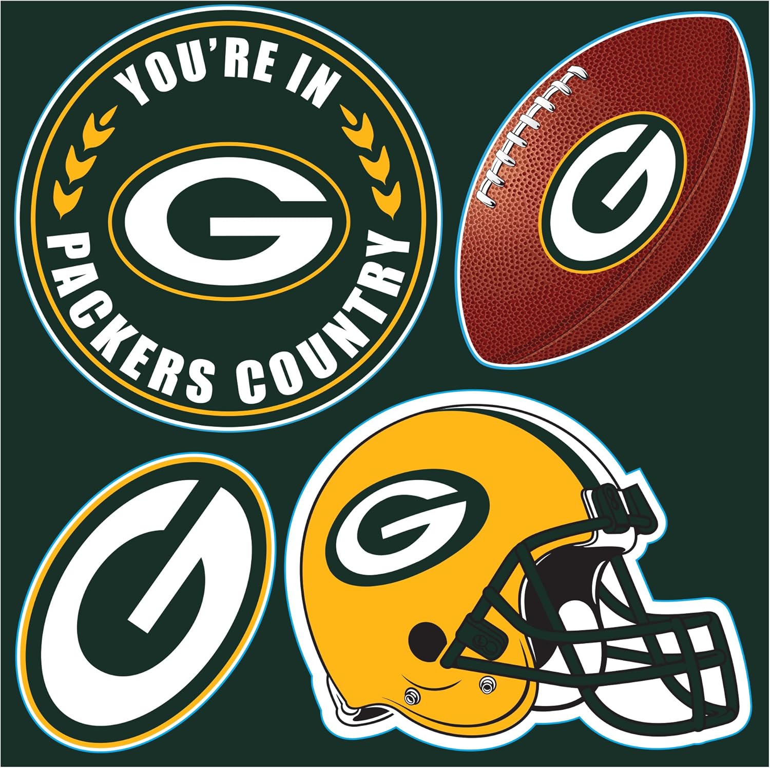 Fremont Die NFL Green Bay Packers Unisex NFL 4Piece Set, One