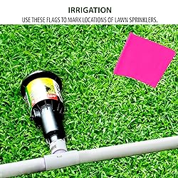 Pink Marking Flags 1000 Pack - 4x5x15 Inch Pink