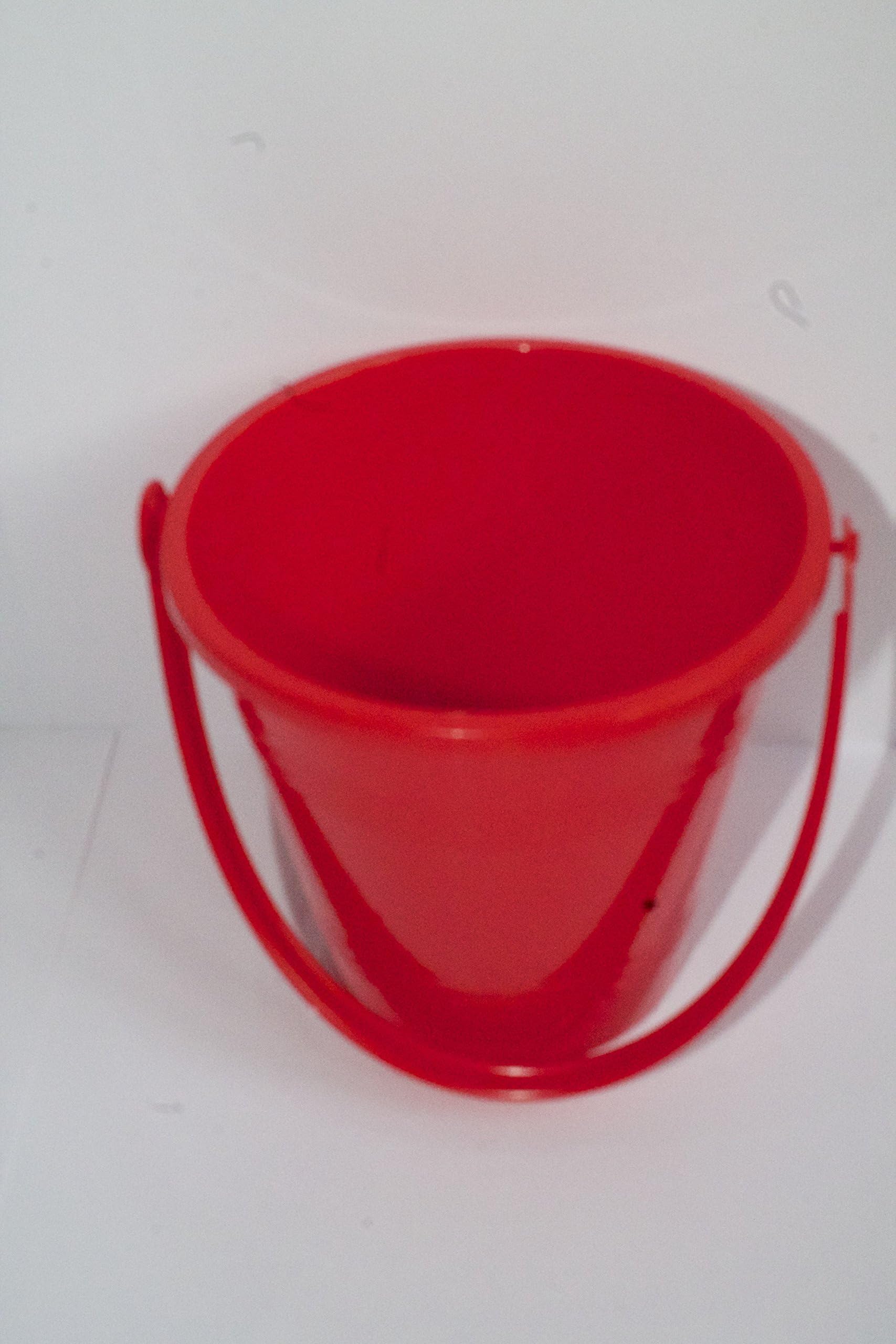 MillProducts Set of 10 Shiny 14Cm Buckets-Party Bag/Beach/Garden/Full Moon/Cocktails