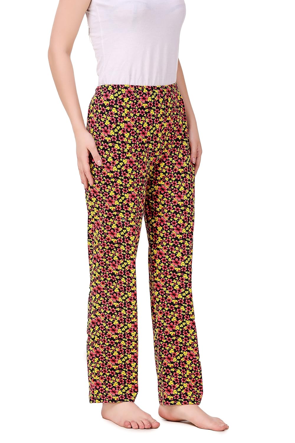 masha women's cotton printed multicolor pyjama