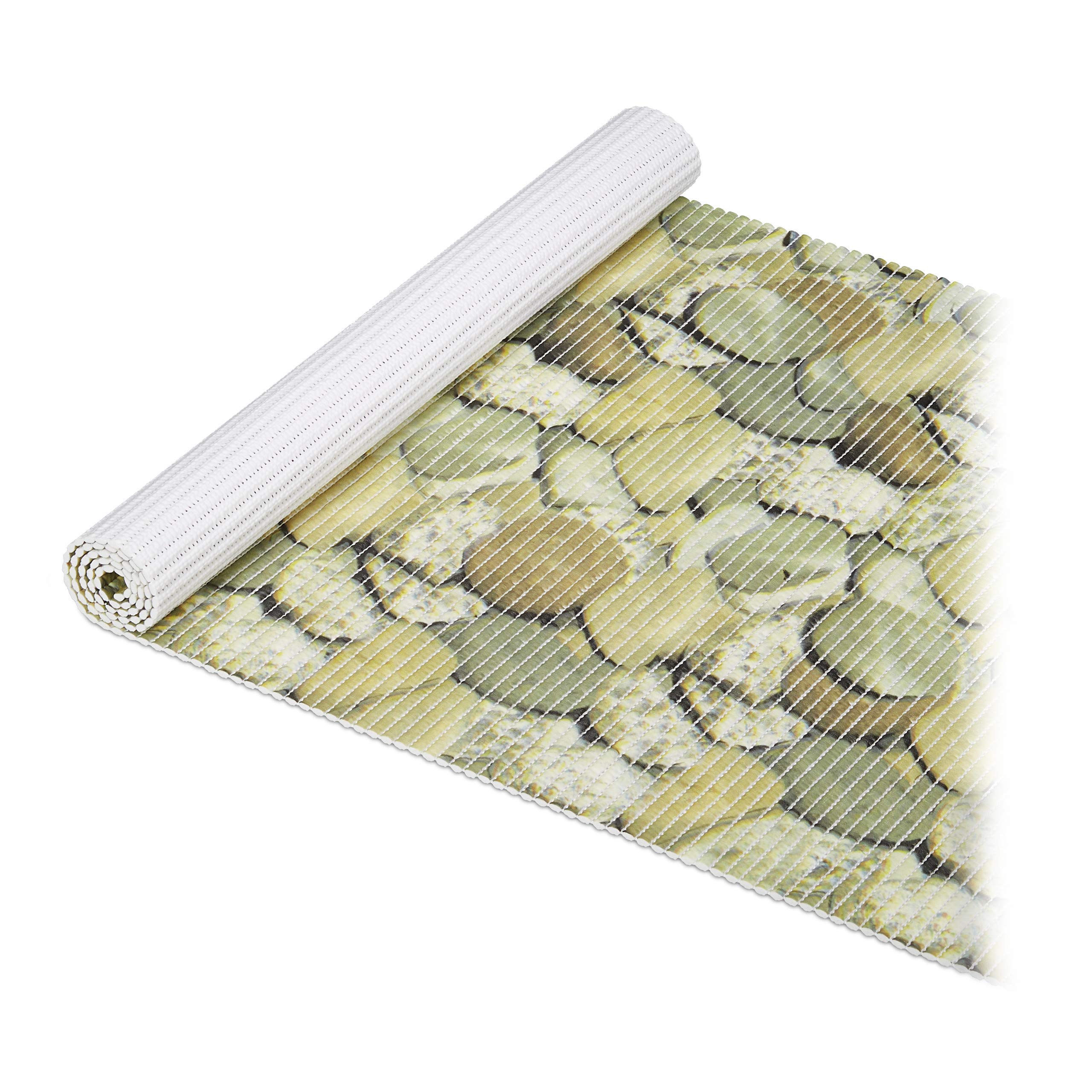 Relaxdays Soft Foam Mat, Cut to Size, Bath, Sauna, Pool, Anti-Slip, Yard Goods, Several Sizes, 150 cm, Brown