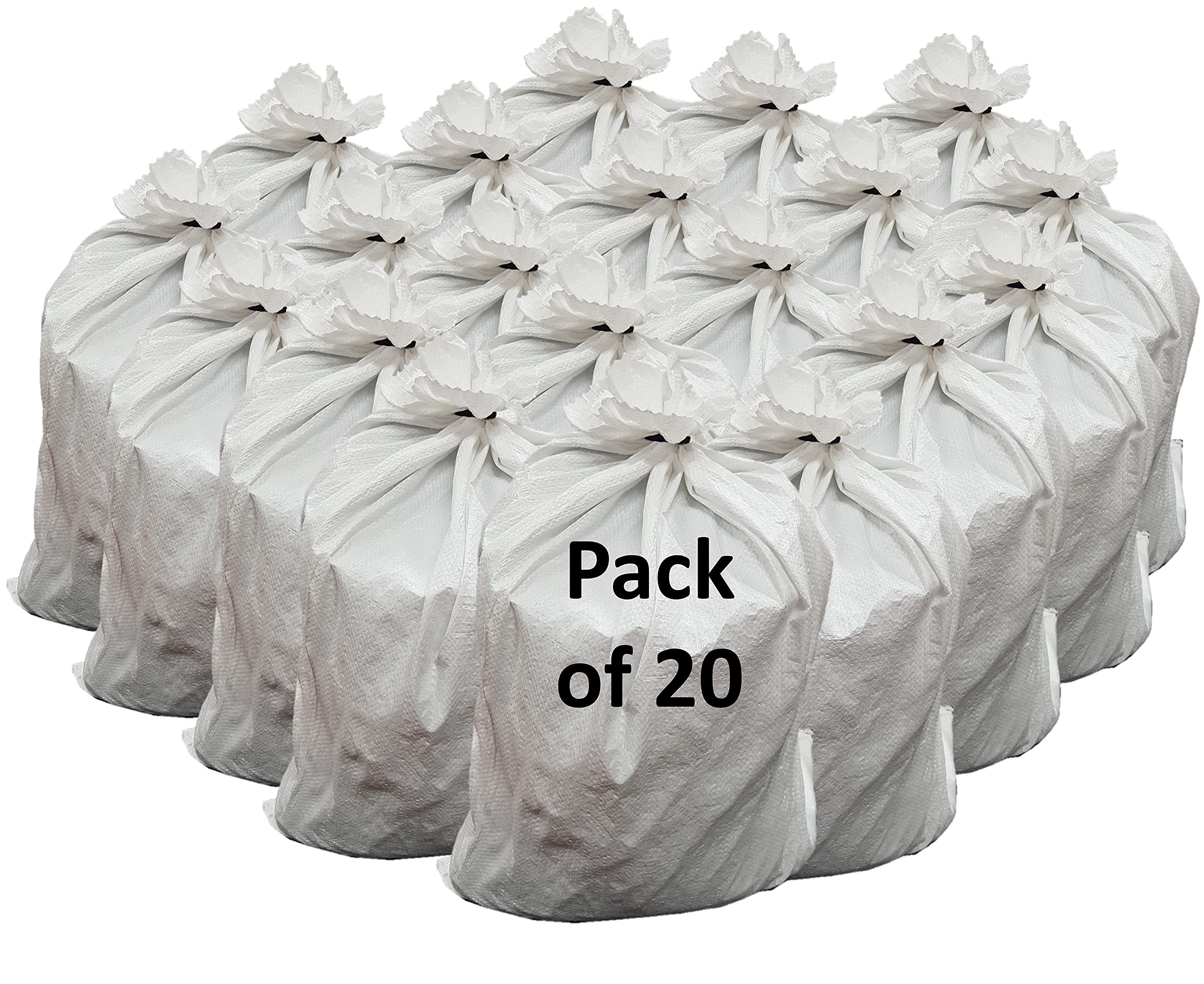 Britten and James Woven Builders Rubble Sacks (Pack of 20). Strong Builders Bags for DIY, Building and Gardening. 80cm x 50cm