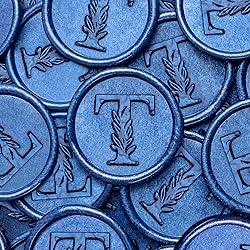 25Pcs Blue Wax Seal Stickers Handmade Vintage