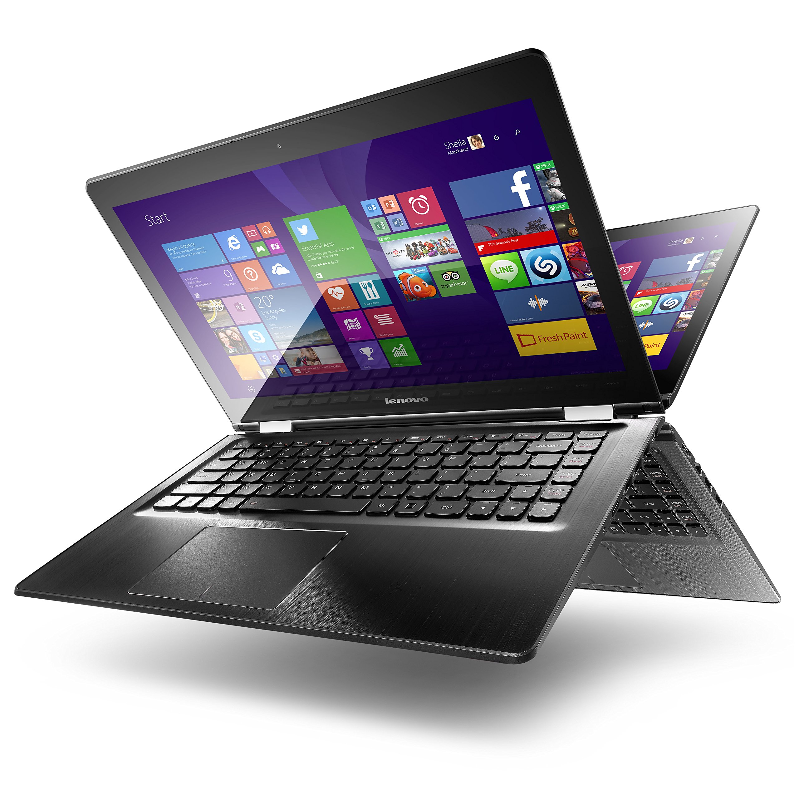 Lenovo yoga 500-14ibd | 1920 x 1080 | 4gb | 500gb ssd | intel i3-5005u | geforce 920m | poslovni prenosnik 1 Lenovo yoga 500-14ibd črn 2-v-1 prenosnik s 360 stopinjskim zaslonom
