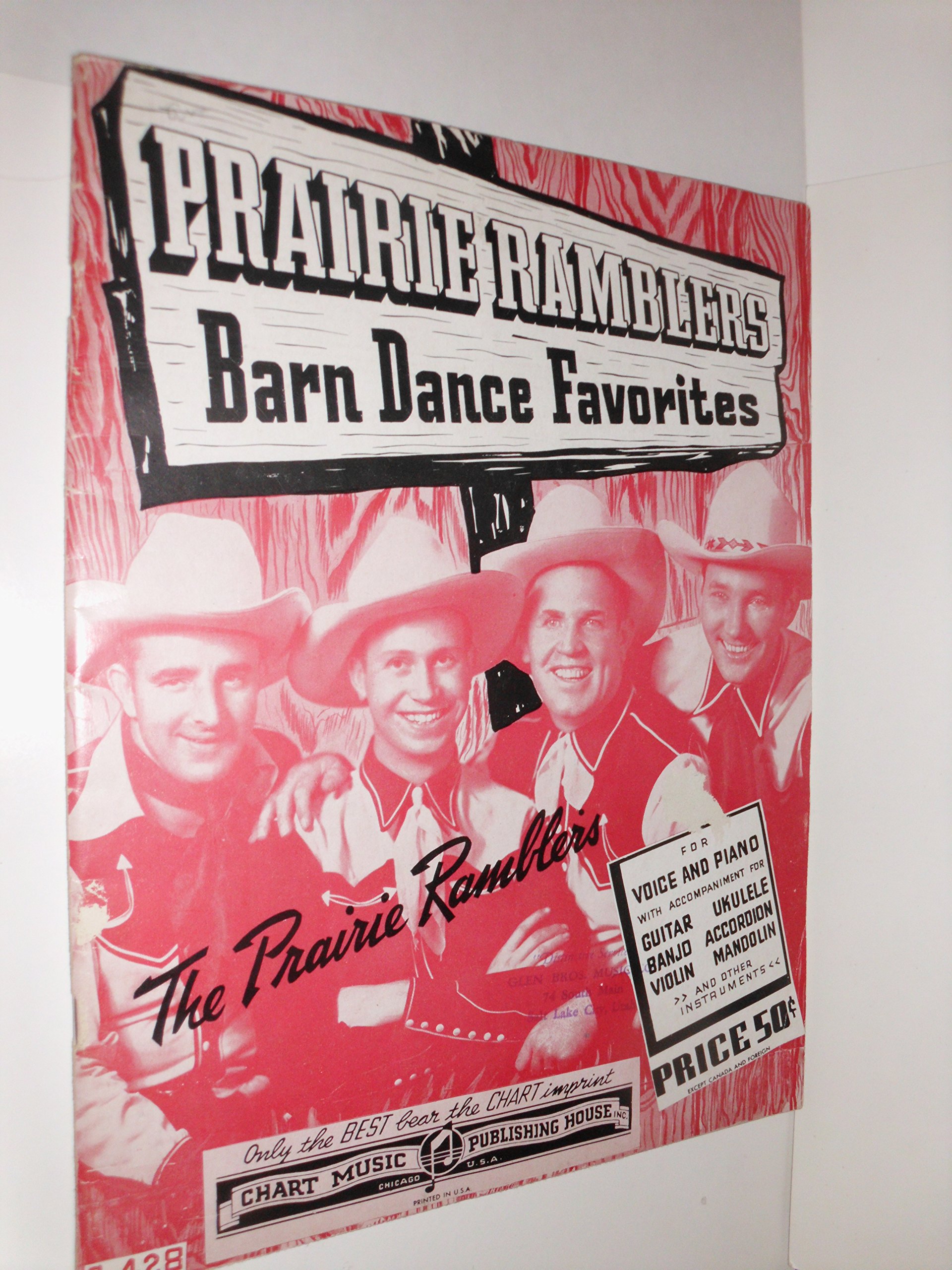 Prairie Ramblers Barn Dance Favorites Songbook The Prairie