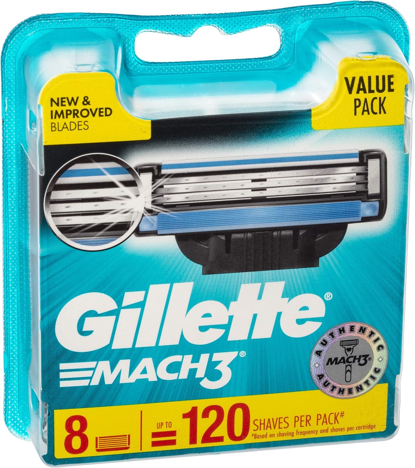 Gillette MACH3 Razor Blades - 8 Pack of Refills, 1 count (Pack of 8) - Image 3