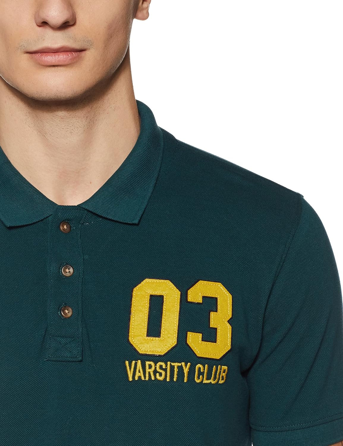 symbol amazon brand men's plain regular fit polo