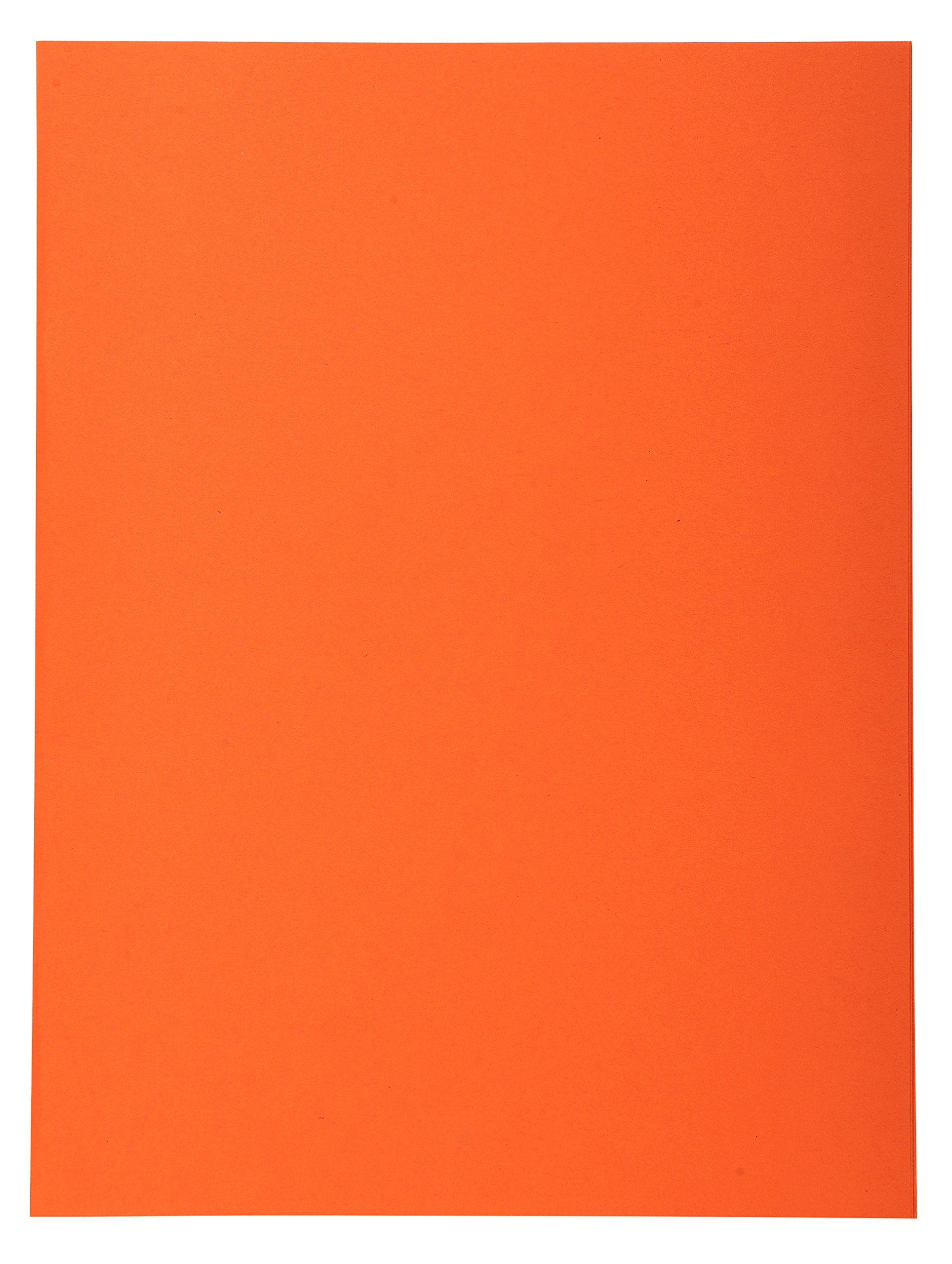 Exacompta - Ref 420207E - Forever Collection - Recycled Square Cut Folder - 240 x 320mm, 170gsm Recycled Board, Blue Angel Certified - Orange (Pack of 50)