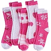 Yebing Fuzzy Socks for Women Fluffy Slipper Winter Warm Cozy Plush Sleep Heart Gift Socks