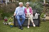 Keter Hudson Bench 2-in-1 Garden Storage Box Seat 227L Anthracite Weatherproof view 7