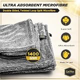 CarMax Premium Double-Sided Twisted Loop Car Drying Towel XL 80x50cm 1400gsm view 4