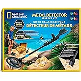National Geographic Starter Metal Detector Kit – Kids Detector with 18.8 cm Waterproof Coil & Trowel, Great for Gold Hunting 