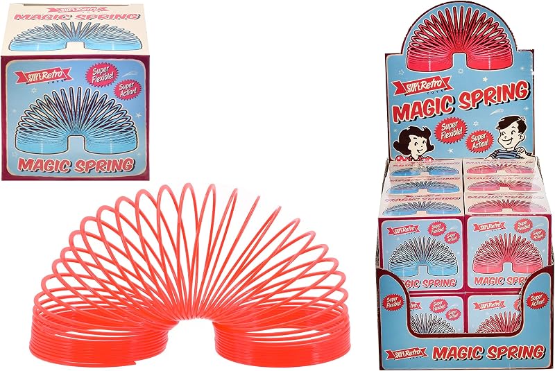 KandyToys SupeRetro Colourful Magic Spring Kids Slinky Toy Retro