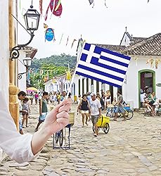 50 Pack Greece Greek on Stick Flags,Small Mini Hand