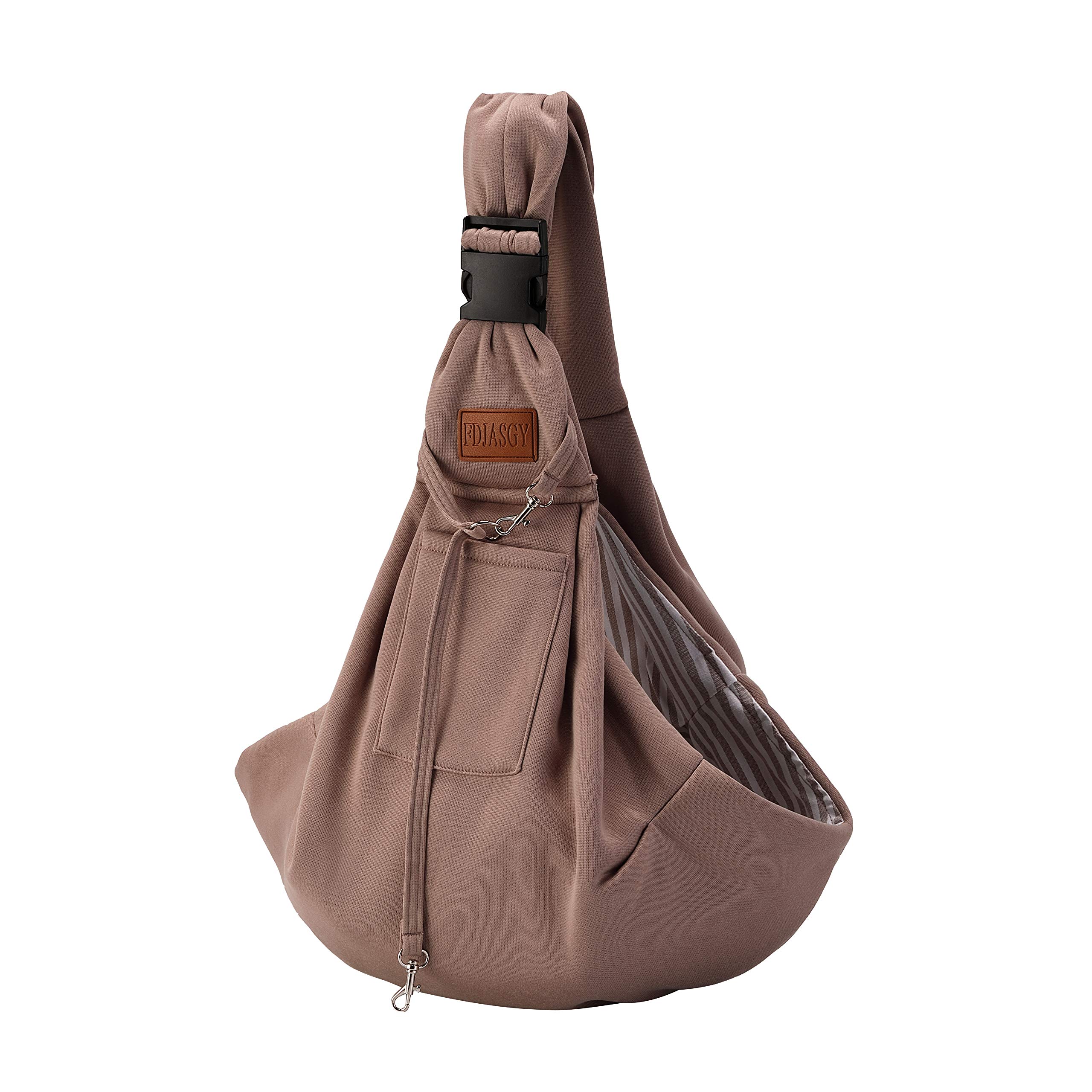 FDJASGY Small Dog Sling Cat Carrier Adjustable Strap Hands Free Reversible Pet Puppy Travel Bag Backpack for Outdoor Travel