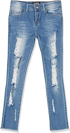 distressed frayed jeans