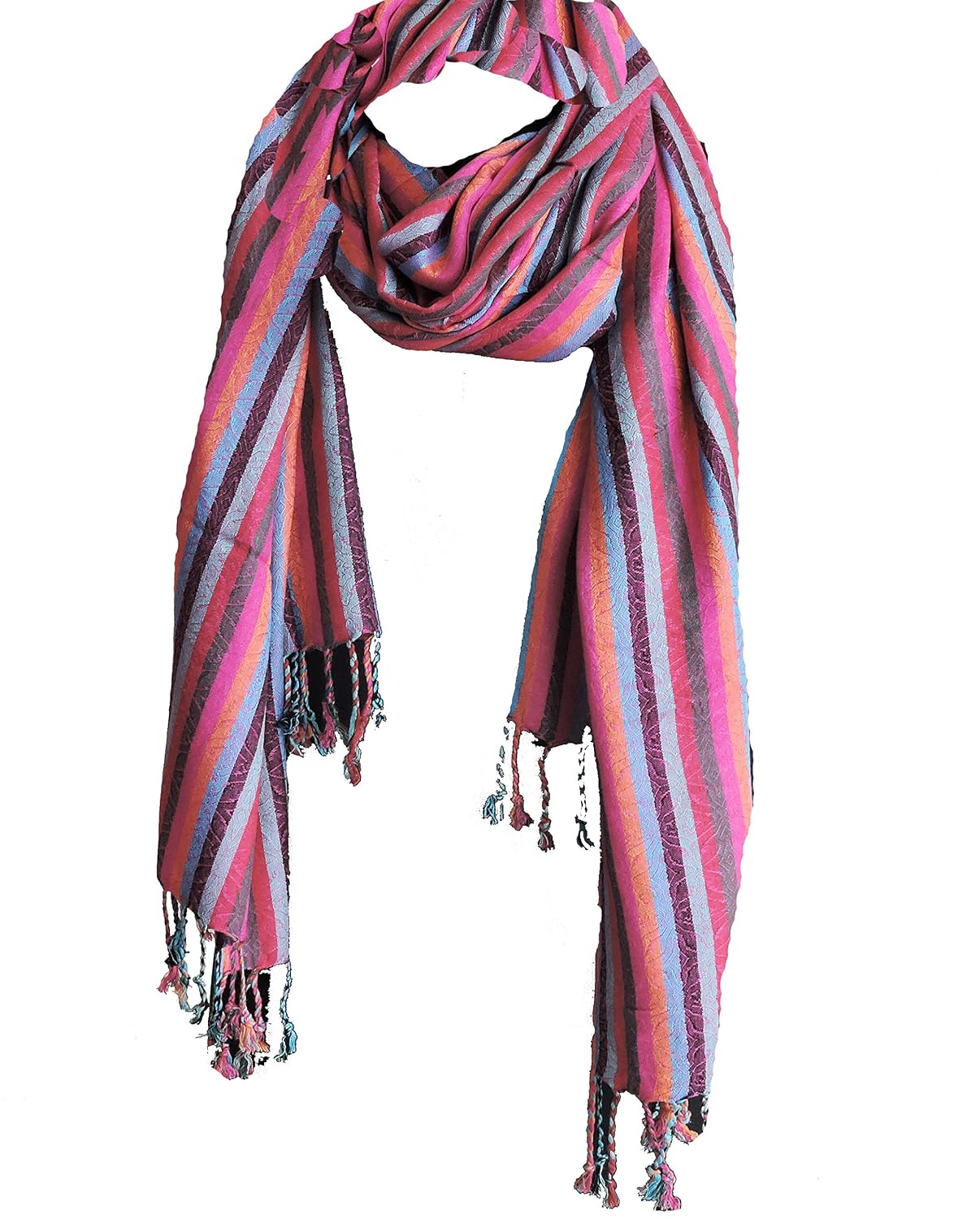 weavers villa pure viscose stripes stole