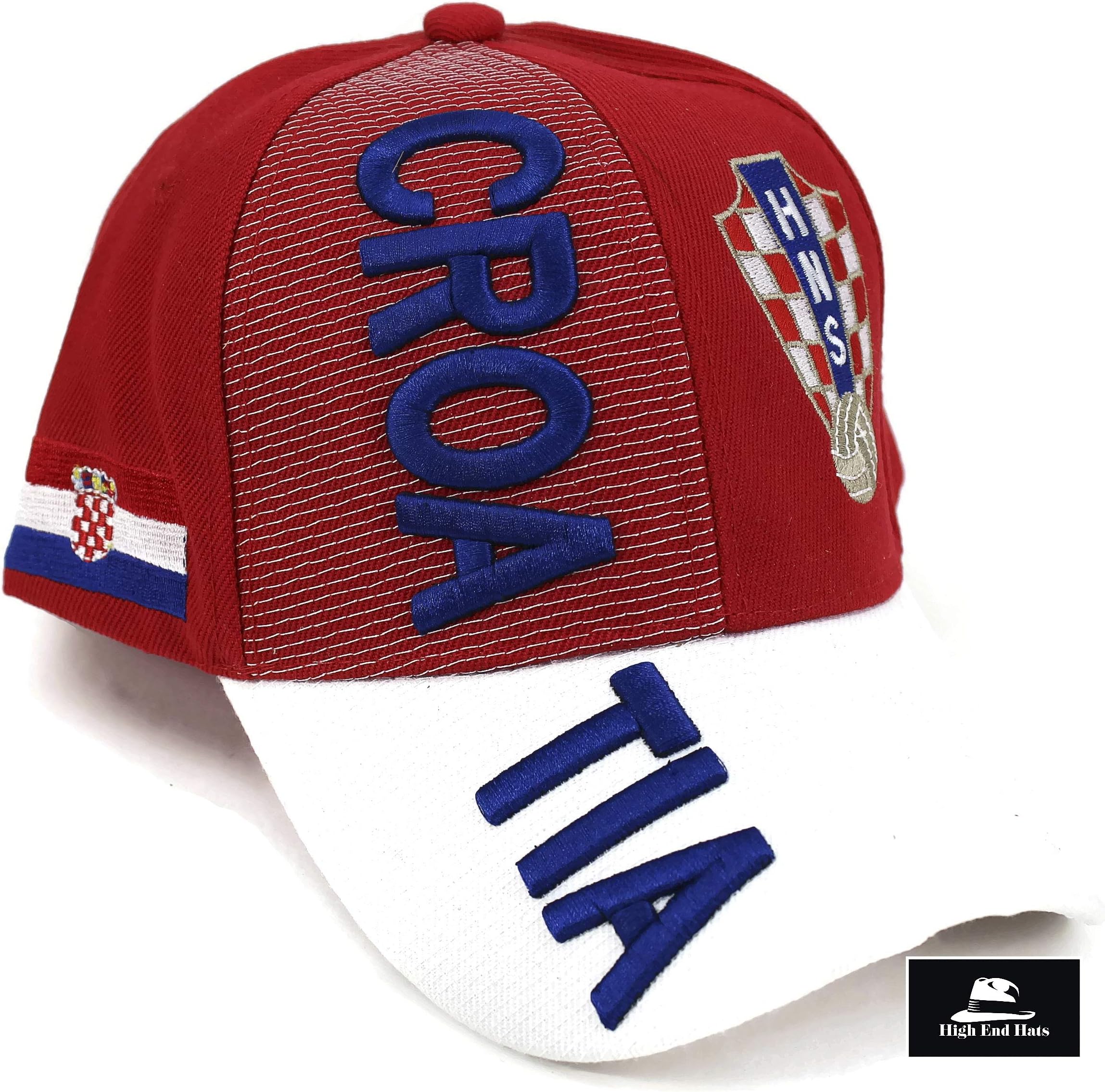 “Nations of Europe Hat Collection” 3D Embroidered Adjustable Baseball Cap