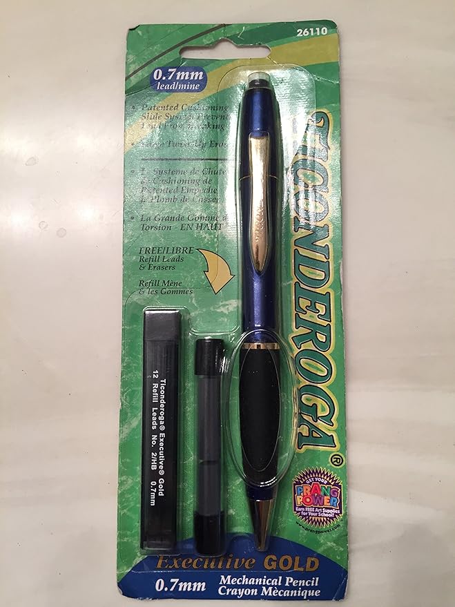 Ticonderoga Executive Gold Mechanical Pencil Amazon.ca Office Products