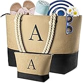 TOPEAST Christmas Gifts for Women - Beach Bags with Makeup Bag Travel Essential Christmas Birthday Gifts for Mom Friends