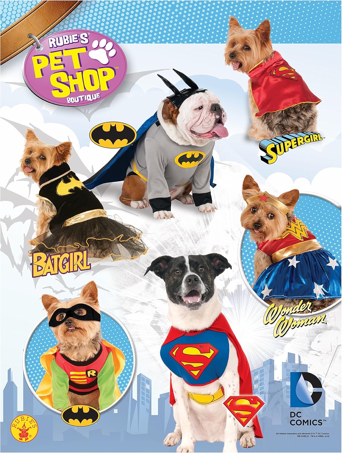 Rubies 887892S Official Superman Pet Dog Costume, Small Halloween Halloween, Multi - Image 5