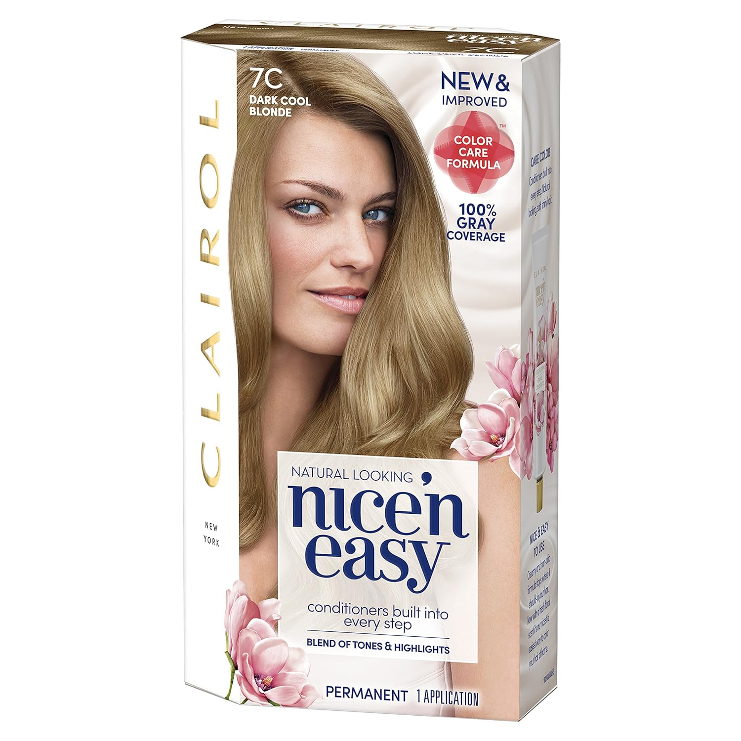 Clairol Nice'n Easy Permanent Hair Color, 7C Dark Cool Blonde, Pack of 1 : Beauty