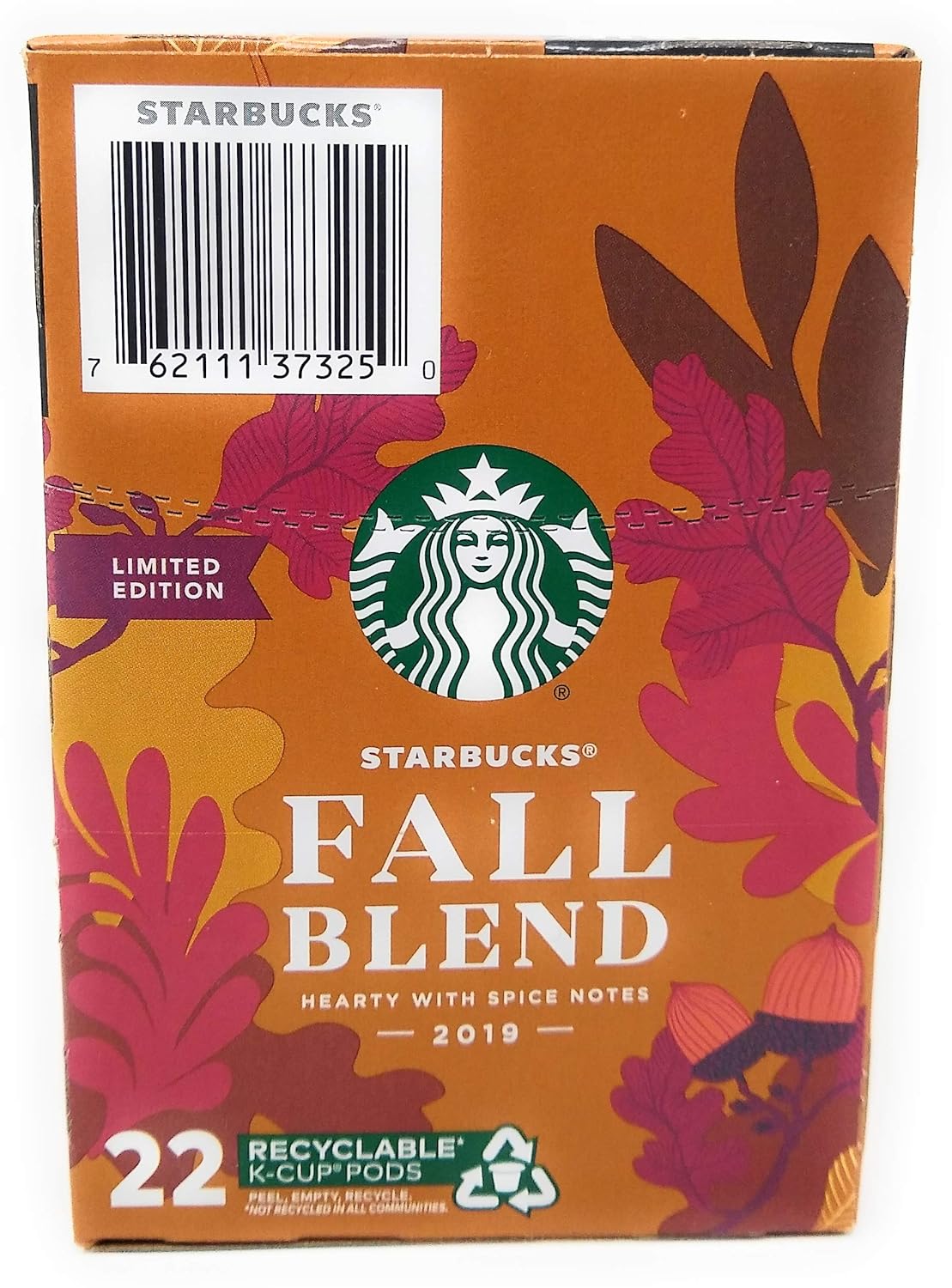 Starbucks Fall Blend Medium Roast Single Cup Coffee For Keurig Brewers 1 Box Of 22 22 Total K Cup Pods Amazon Com Grocery Gourmet Food