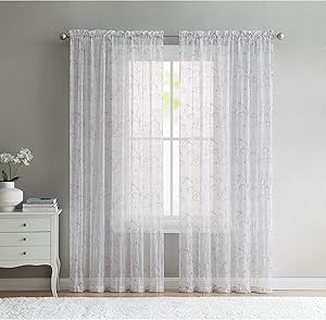 VCNY Home Elizabeth Embroidered Sheer Panel