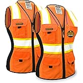 KwikSafety - Charlotte, NC - FIRST LADY Safety Vest for Women, High Visibility Reflective Strips, Meets ANSI & OSHA