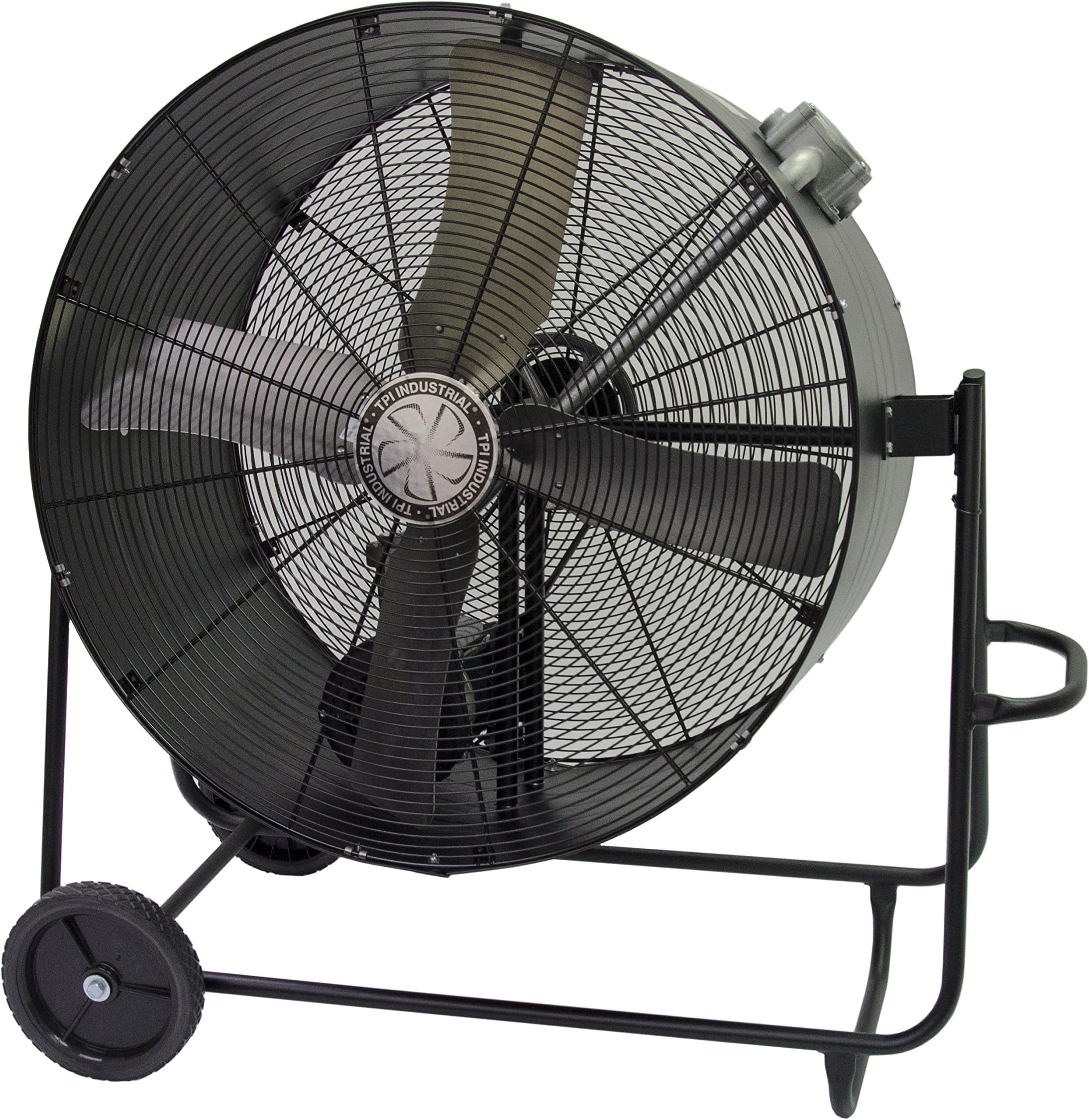 TPI PBS48-B Industrial Belt Drive Portable Blower, Swivel, 48" Size, 1 Speed, 1 hp Motor, 15 Amp