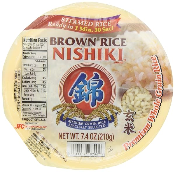 NISHIKI COOKED BROWN RICE, 7.4-OUNCES (PACK OF 6)
