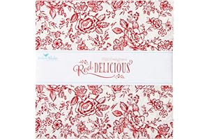 Red Delicious 10" Stacker 42 10-inch Squares Layer Cake Riley Blake Designs 10-15660-42