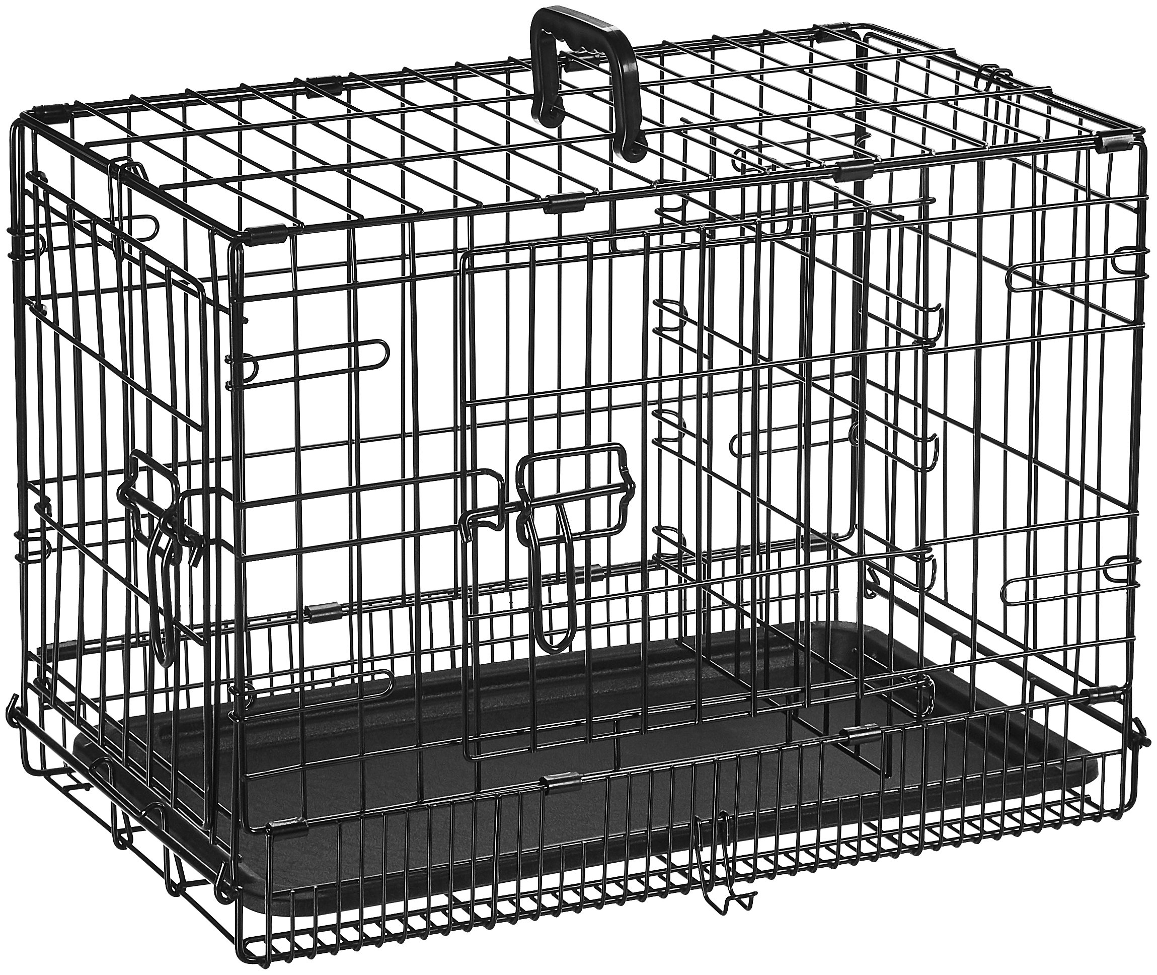 AmazonBasics Single Door & Double Door Folding Metal Dog Crate