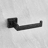 HITSLAM Toilet Roll Holder Matte Black Wall Mounted 304 Stainless Steel view 8