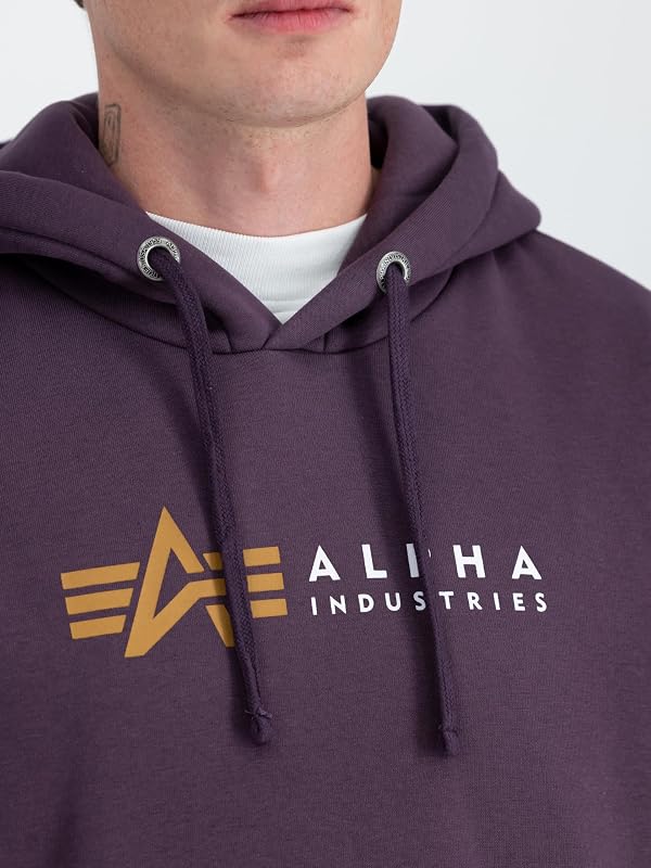 Alpha Label Hoody para Hombre Plum L