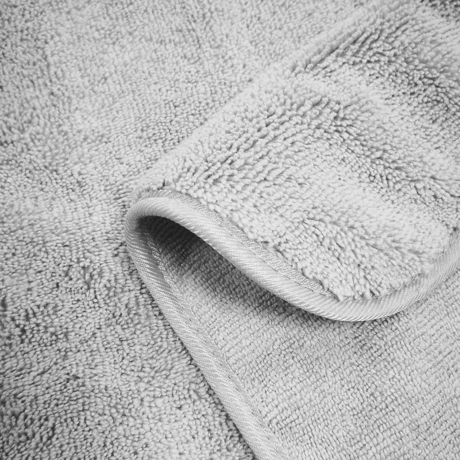 Polyte Oversize, 60 x 30 in, Quick Dry Lint Free Microfiber Bath Towel Set, 6 Piece (Gray): Home & Kitchen