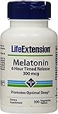 Life Extension Melatonin Time Released Vegetarian Tablets, 300 mcg, 100 Count