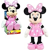 Disney Junior Mickey Mouse Large 19-inch Plush Minnie Mouse, Stuffed Animals, Pretend Play