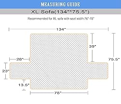 Ameritex Couch Sofa Slipcover 100% Waterproof