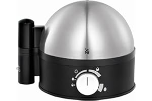 WMF Stelio Eierkocher Edelstahl, Eierkocher 1 Ei -7 Eier, 380 Watt, Härtegradeinstellung, Fortkochstufe, Messbecher mit Eipic