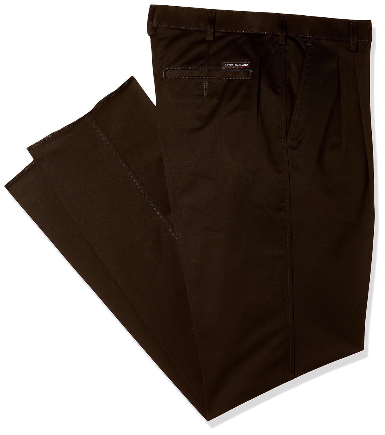 peter england men's slim fit formal trousers