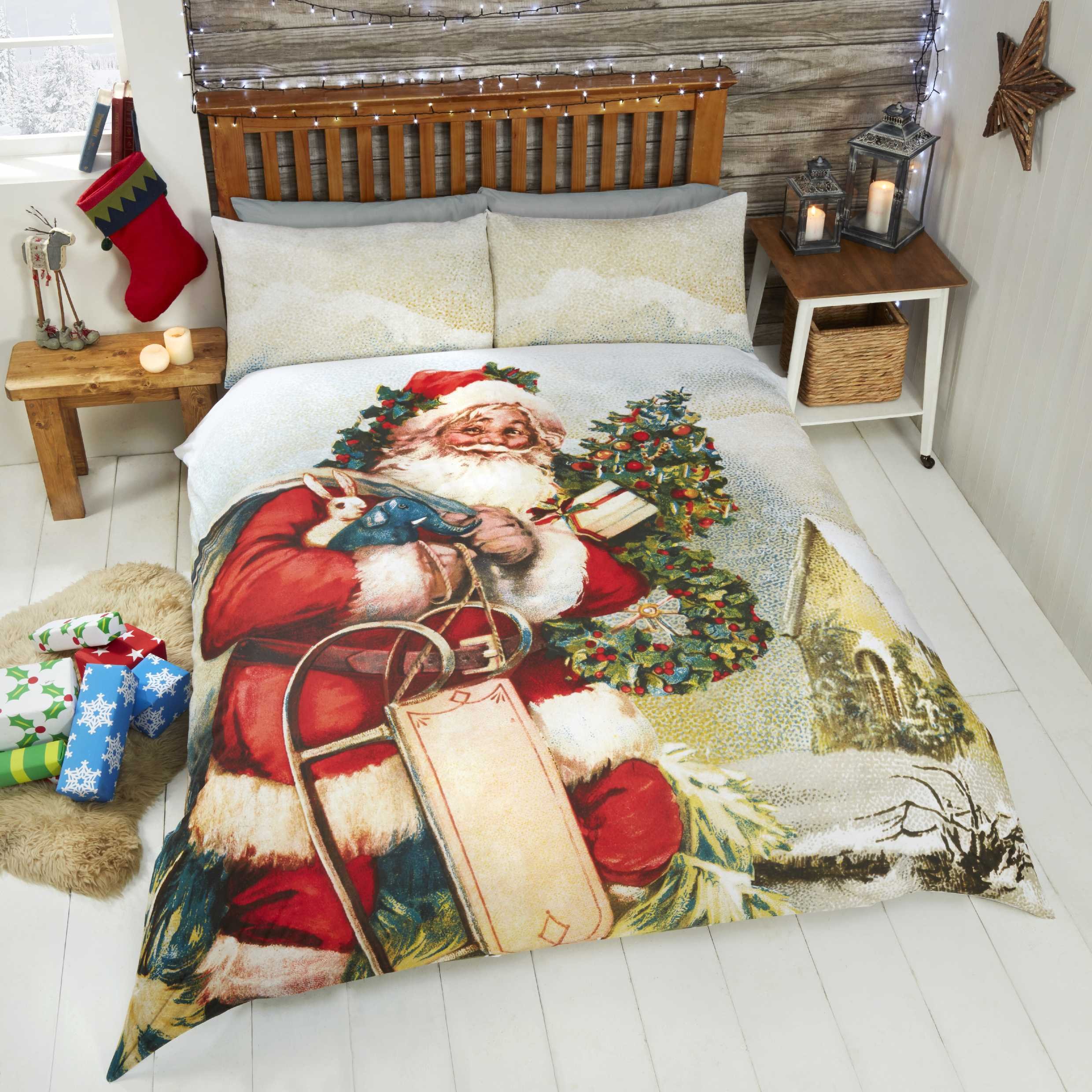 Rapport Home Rapport St. Nicholas Duvet Set, King-Multi, Polyester-Cotton