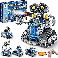 Sillbird STEM Robot Building Kit with Remote Control Gifts for Boys Ages 8-14, Buildable 5in1 Robotics Technic Coding Toy Gif