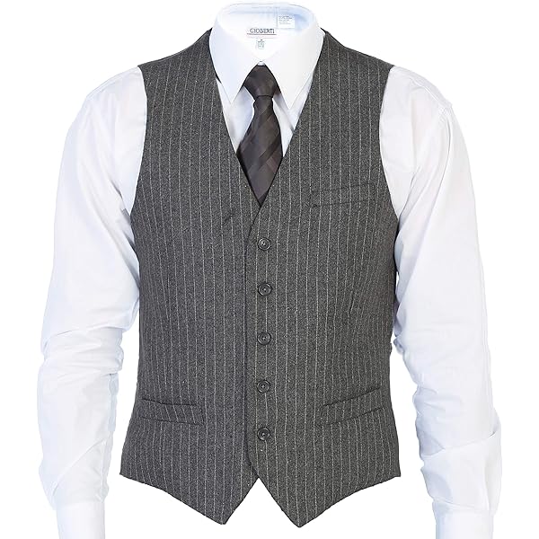 アパルトモン Original Yarn Tweed VEST VOBOOM Men's Slim Fit Herringbone Tweed Suits Vest Premium