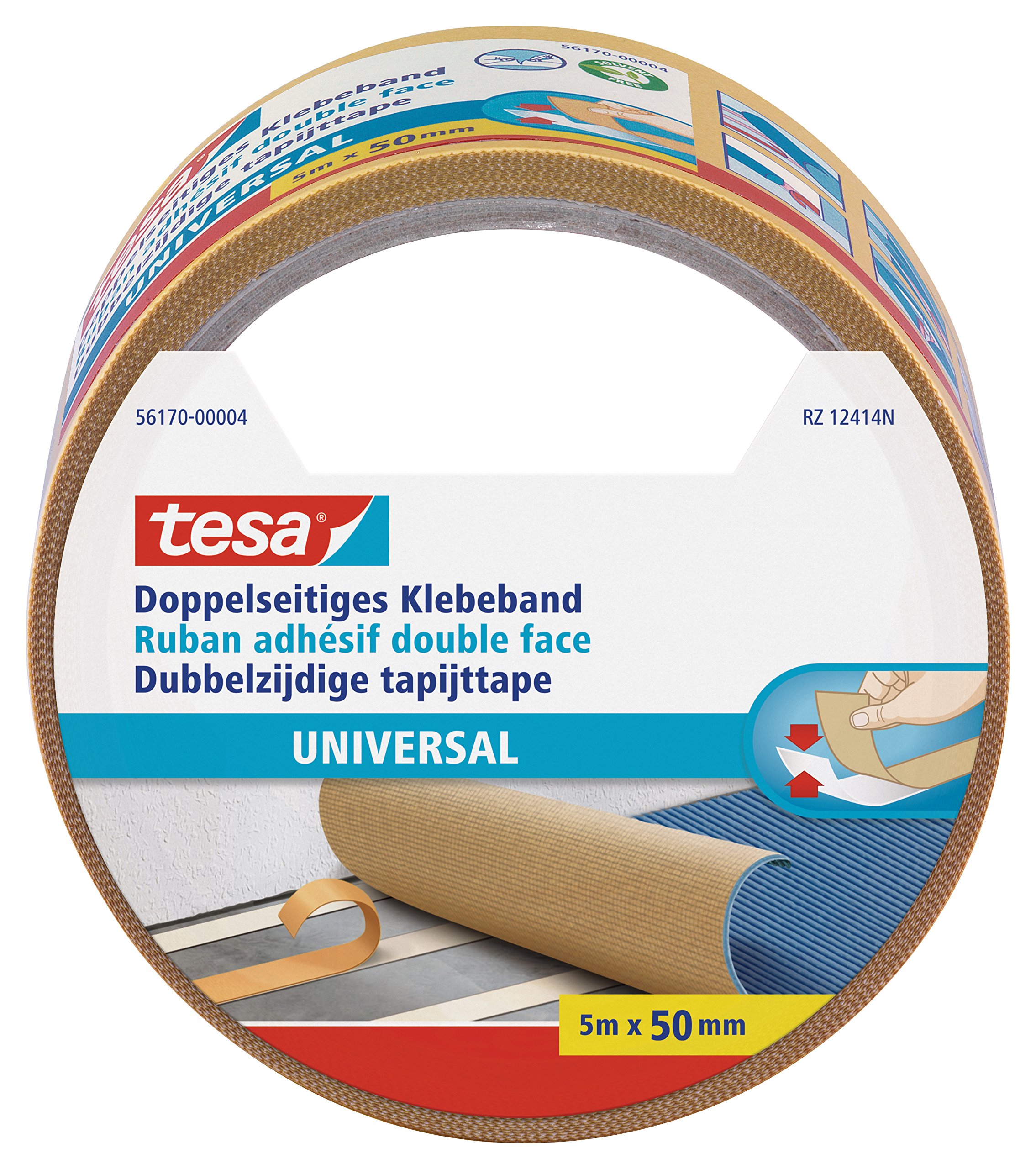 tesa Double-Sided Tape Universal Yellow/Brown/White