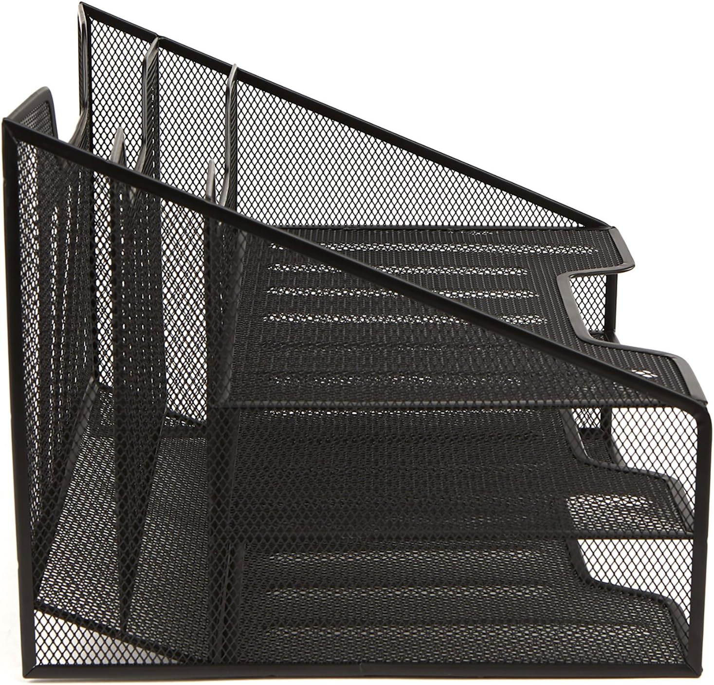 Mind Reader Mesh Organizer Storage, 5 Compartment, Black: Kitchen & Dining